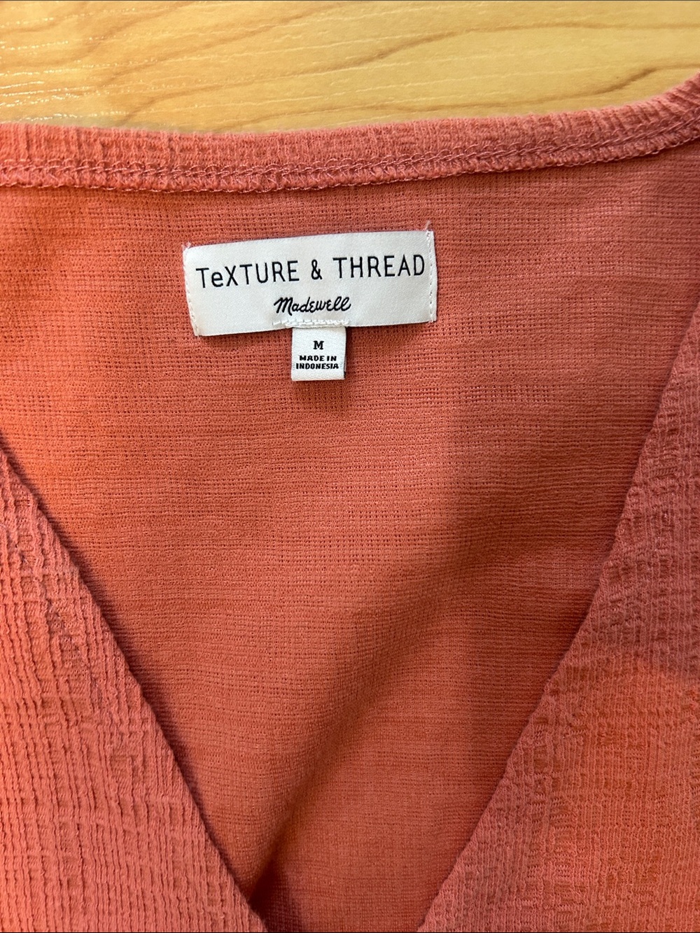 Madewell Coral Wrap Tank with Side Knot - Picture 2 of 2